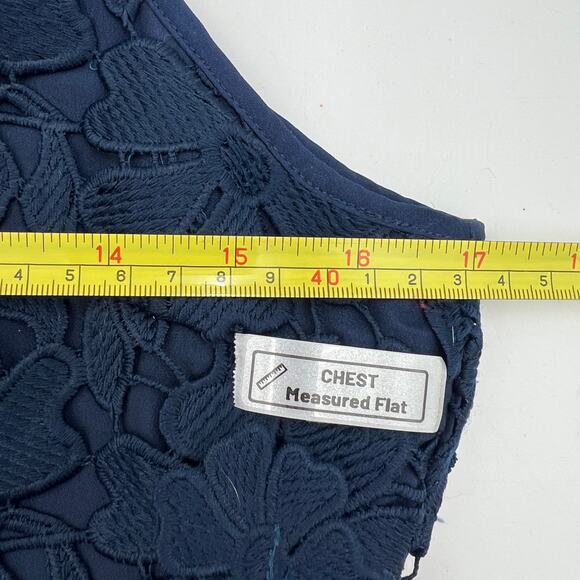 Keepsake The Label Acoustic Lace Dress Navy Blue Mini - Picture 4 of 10